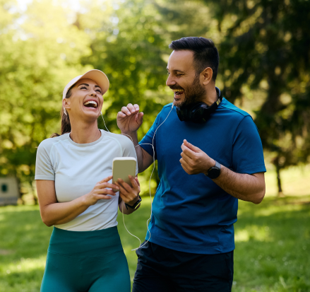 Atividade ao ar livre associada ao bem-estar psicológico.
